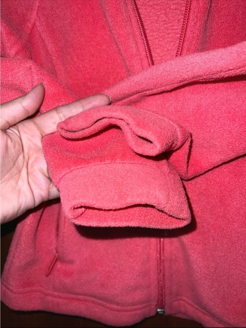 Columbia Coral-Pink Fleece Full-Zip Jacket